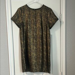 Elegant Black and Gold Women's Dress